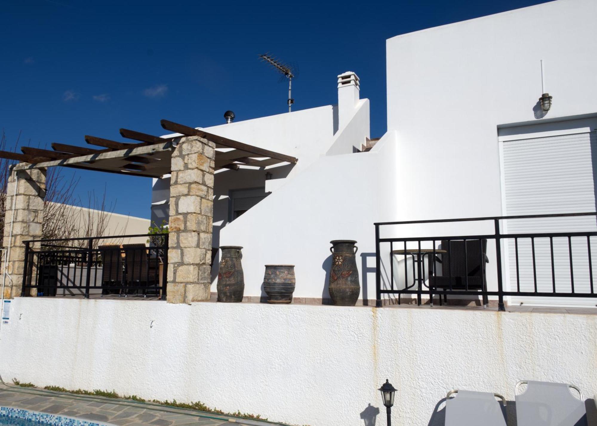 Gemuetliche Villa Mailin Priv. Pool Schoene Aussicht Skouloúfia Екстериор снимка