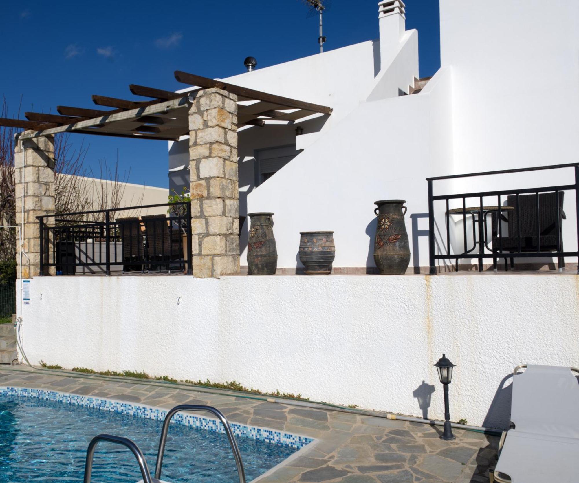 Gemuetliche Villa Mailin Priv. Pool Schoene Aussicht Skouloúfia Екстериор снимка